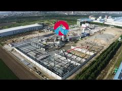 建設中の青島同和漢蘭第五期工場プロジェクト